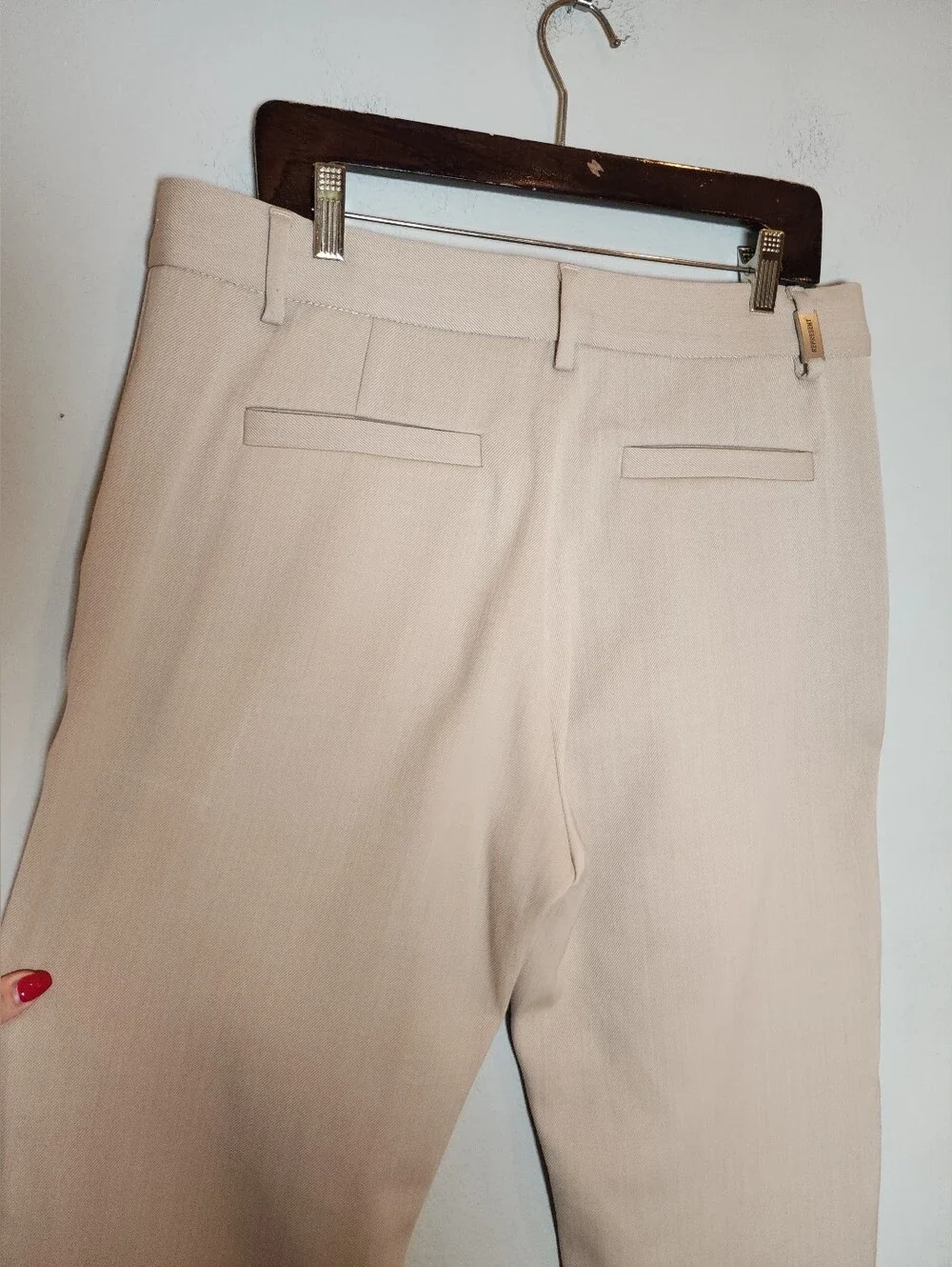 Represent Pants Wool Blend Tailored Beige Sesame Ankle Zip Men's Size Large